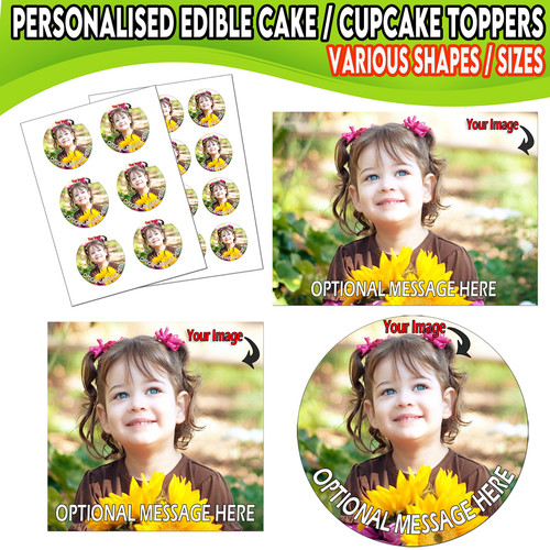 Personalised edible cake - edible,