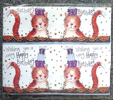 Birthday Wrapping Paper - Cat