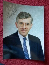 JACK  STRAW   -  LABOUR   POLITICIAN   -   AUTOGRAPHED PHOTO