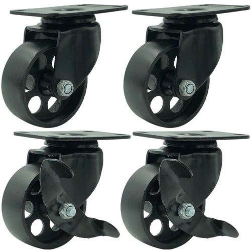All black metal swivel - 4, plate