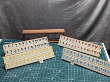 Vintage Medias Rummikub Tile Game – Complete - Rummy Travel Game Wooden Box