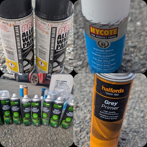 Job lot spray paint - spray, mixed