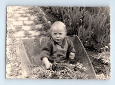 Old Vintage Photo BOY SITTING
