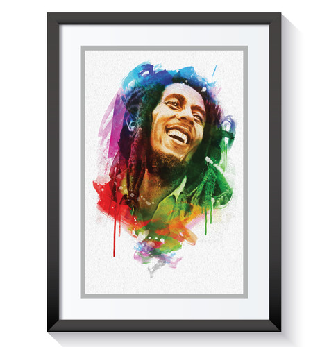 Bob marley framed picture - marley,