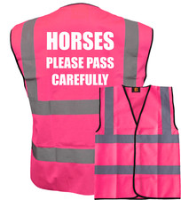 HORSE RIDING HI VIS PINK VEST