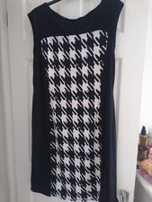 Black & White Debenhams Stretch Dress Size 16