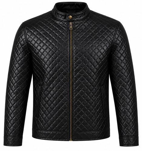 Men black faux leather - men's,