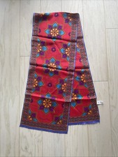 Vintage Oscar De La Renta Silk Scarf Vibrant Colors 50”x10”