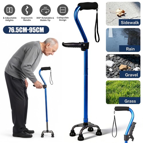 Quad cane adjustable - cane,