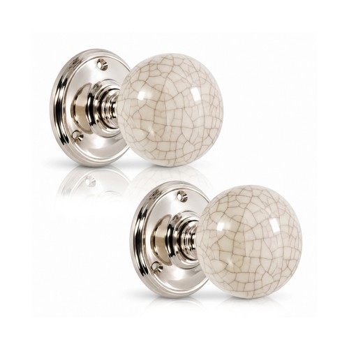 Door knobs ceramic crackle - knobs,