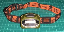 Bear Step LED Headlamp/Headtorch, Green/Black, Adjustable Elasticated Headband.