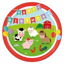 Farm Animals Party Plates