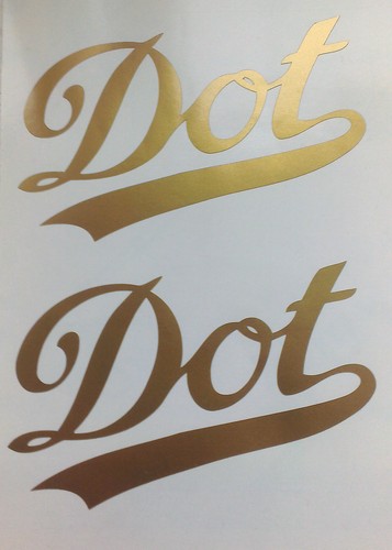 Dot motorcycle tank decals - dot,