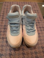 Ladies pink/grey pastel Skechers memory foam size 5 NEW CG L44 