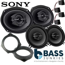 BMW Mini One Cooper SONY 6x9 1300 Watts Front Door & Rear Side Car Speakers