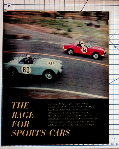 1950s sports car magazine - 1950s,