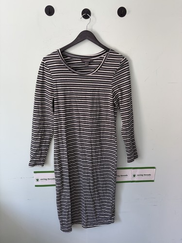 Classic striped stretch midi - striped,