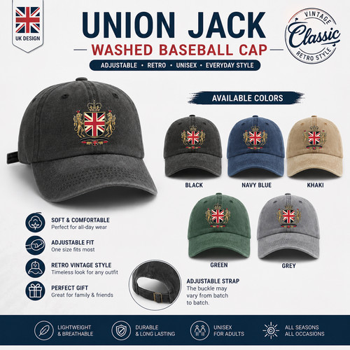 Union jack baseball cap - jack, uk