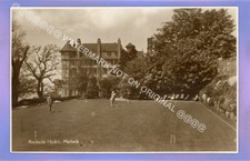1925c CROQUET AT ROCKSIDE HYDRO MATLOCK DERBYSHIRE RP REAL PHOTO POSTCARD