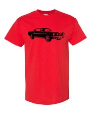 1965 Mustang Fastback Red and Black T-Shirt XL