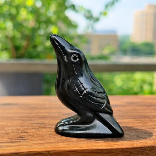 New black obsidian raven - new,