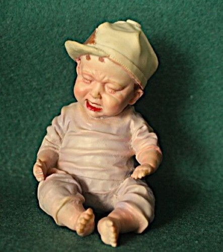 Baby likely very grumpy - , or