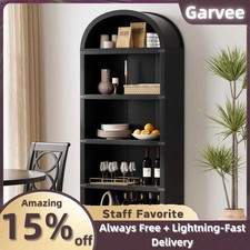 Arched 5-Tier Bookshelf 71.65"