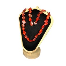 Vintage Necklace Coral Red