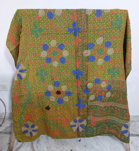 Vintage kantha suzani - suzani, quilt