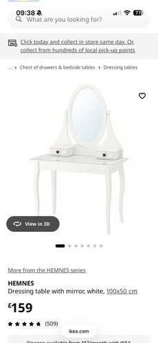 Ikea hemnes dressing table - ikea,