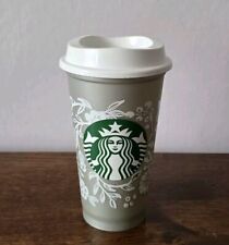 Starbucks Silver Christmas Reusable Hot Cold Grande Cup 16oz