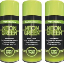 3 x Fluorescent Neon Green