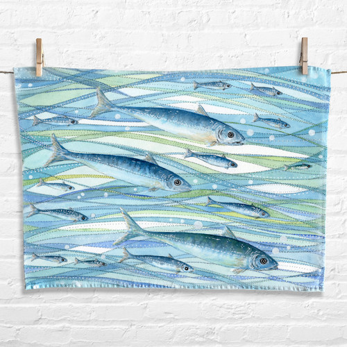 Tea towels fish octopus - fish, &