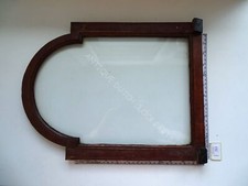 ORIGINAL LARGE DOOR FOR ANTIQUE DUTCH FRIESIAN TAIL CLOCK INCLUDING GLASS PANE