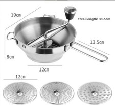 Food mill stainless steel with - food,