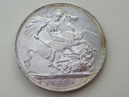 1889 silver victoria crown - 1889,