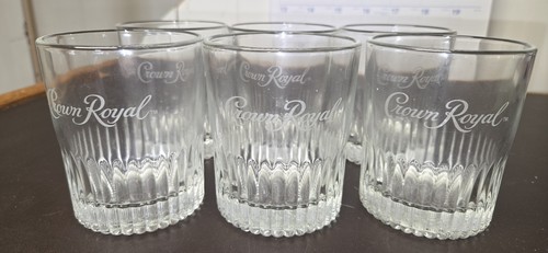 Crown royal set etched - set, 6