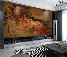 3D Luxury Floral Background Self-adhesive Removeable Wallpaper Wall Mural