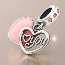 'I Love You' Pink Crystal