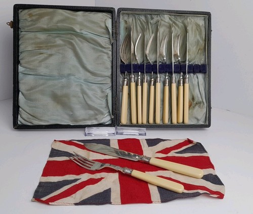 Antique fish knives - fish,