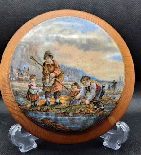 Antique pratt ware - pratt, lid