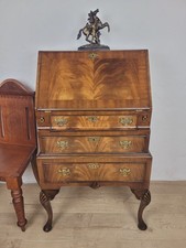 Ladies Writing Bureau Desk 1950s Lock  & Key Drop Handles Delivery Available