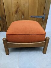 Ercol Renaissance Footstool GD Frame Newly Reupholstered Cristina Marrone Fabric
