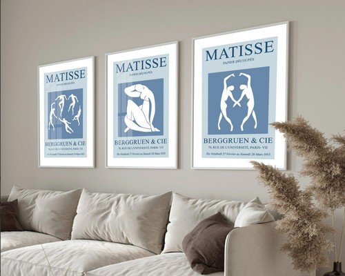 Matisse print set blue - matisse,