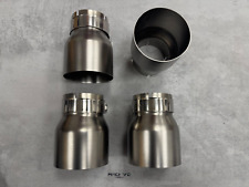 Stainless Steel Matt Brushed Exhaust Tips For BMW M2 M3 M4 M5 F87 F80 F82 70MM