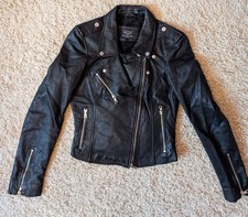 Zara Black Leather Biker