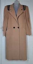 Mansfield Clothing London Wool Cashmere Vintage 1980s Camel Coat Size 18