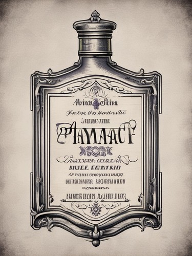 Vintage pharmacy sign french - pharmacy,