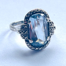 Vintage Art Deco Aquamarine