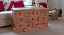 MOTTISFONT COLLECTION 9 DRAWER MERCHANTS CHEST HANDCRAFTED FROM RECLAIMED PINE